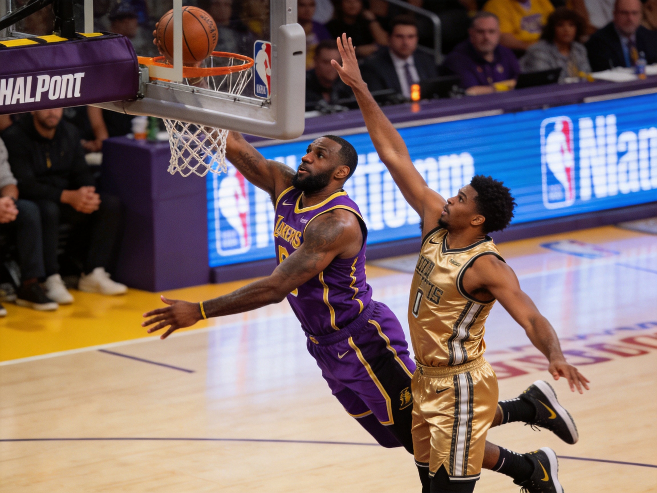 NBA季后赛 湖人勇士精彩扣篮